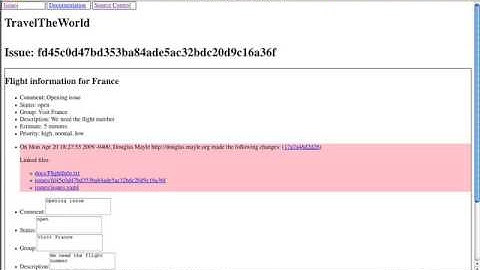 DVDev - Distributed Versioned Development: Issue Tracker Screencast
