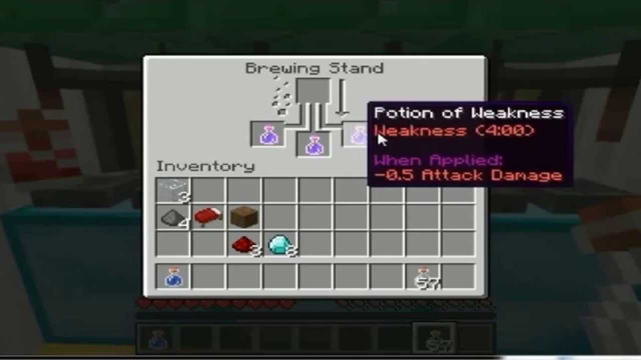 How To Make A Weakness Potion in Minecraft? YouTube