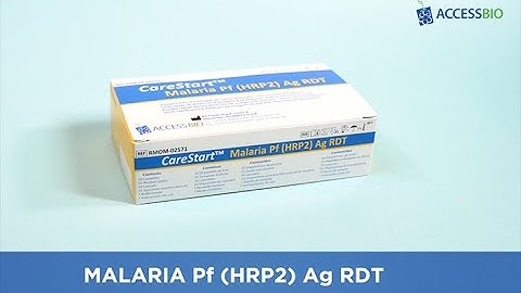 CareStart™ Malaria Pf (HRP2) Ag RDT - Instructional Video