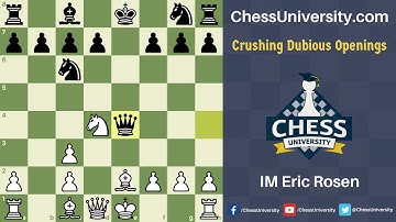 Crushing Dubious Openings: Qh4 Scotch