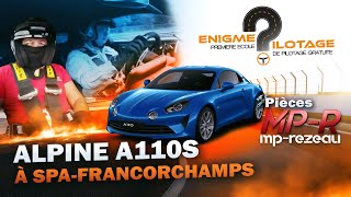 Alpine A110 S À Spa Francorchamps Pièces Mp Rezeau Piste Humide