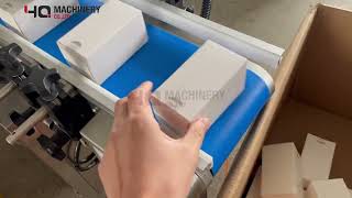 Tamper Evident Carton Labelling Machine|YQ paper box security seal applicator #labelmachine