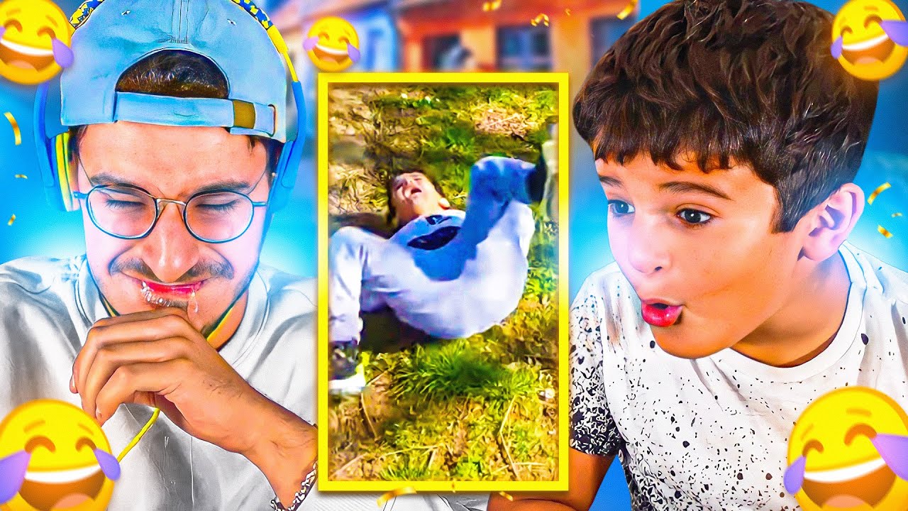 ESSAYEZ DE NE PAS RIRE AUX MONTAGES DES ABONNÉS AVEC MON PETIT FRÈRE ! #2  ! (et de l'eau..)