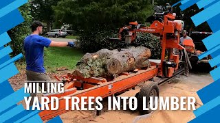 Milling Yard Trees Into Lumber