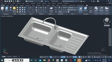 Een keukengootsteen ontwerpen in AutoCAD: #keukengootsteen