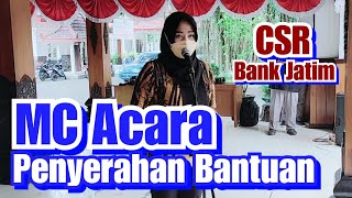 MC for the Bank Jatim CSR Assistance Handover Event