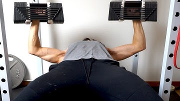 POWERBLOCK Flat DB Press - Home Gym Upper Workout