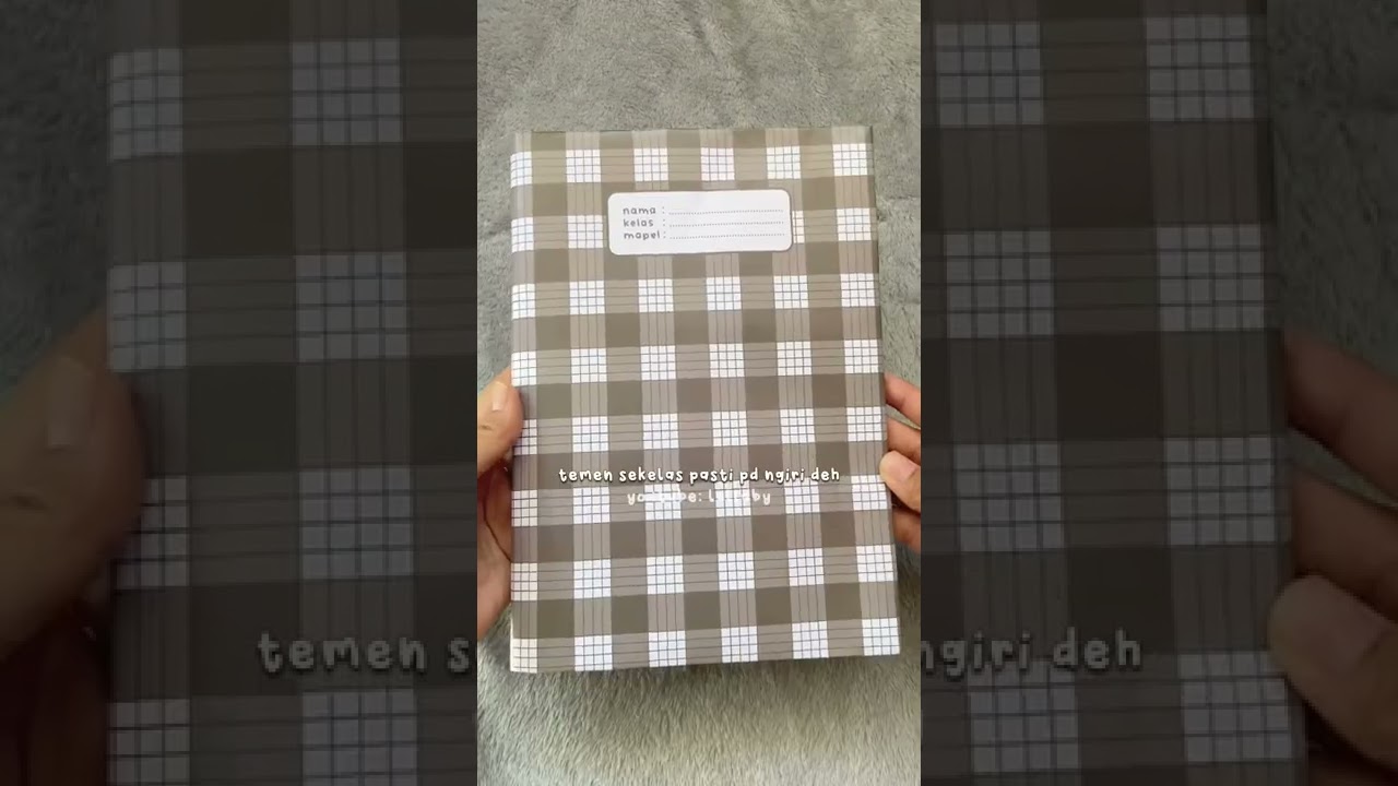 BIKIN SAMPUL BUKU AESTHETIC CHECK