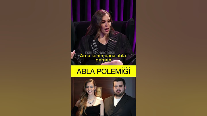 Sefo ve Berfu Yenenler'in Abla Polemiği