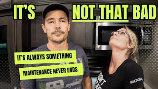 It’s not THAT bad! RV Maintenance and Repair! #RV awning shades #Full time rv