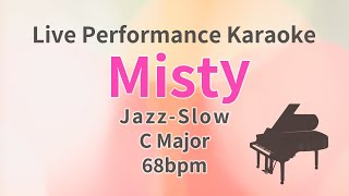 Misty - Sarah Vaughan (Live Piano Karaoke)