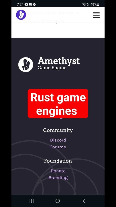Rust programming game engines - YouTube