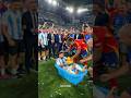 Messi Gets a Water Bath Celebration – By Lamine Yamal! 😂🐐💦#Messi #Argentina#Spain#soccer#football