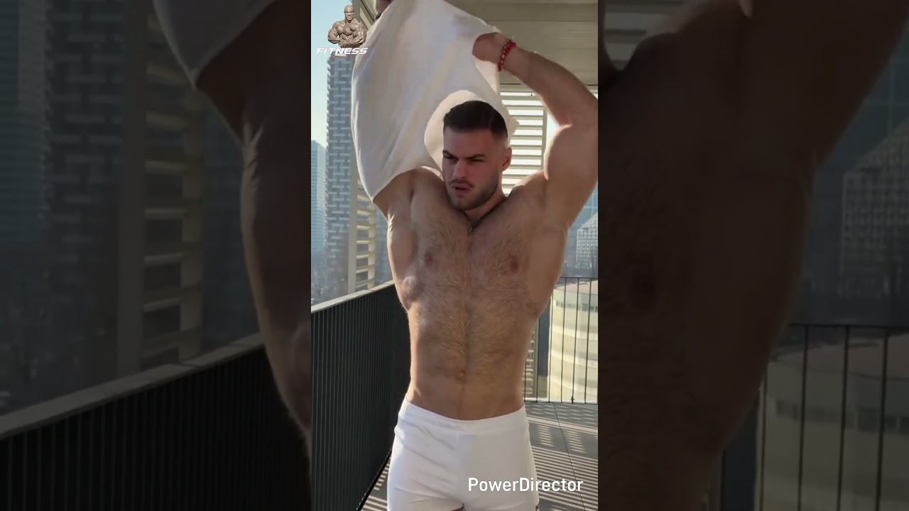 Mike fit men big muscles💪 & hairy chest 