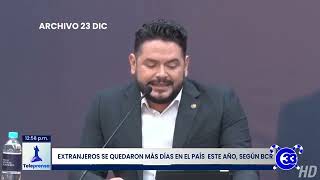 #Teleprensa33 |  Extranjeros se quedaron más días en el país este año, según BCR