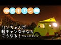 【車中泊女子】軽キャンピングカーでまったり焚き火ソロキャンプ （皆楽公園キャンプ場）