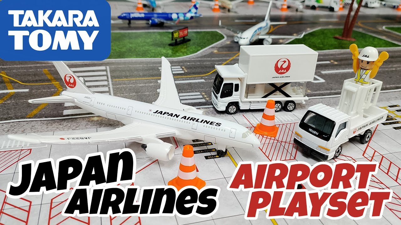 Takara Tomy Japan Airlines 🇯🇵 787 Airport Playset Unboxed! - YouTube