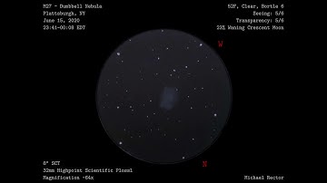 Sketching M27 the Dumbbell Nebula at the Eyepiece