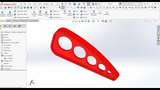 #SolidWorks || Exercises ||for || Beginners - 40 How to use Curve Driven Pattern in solidworks ?