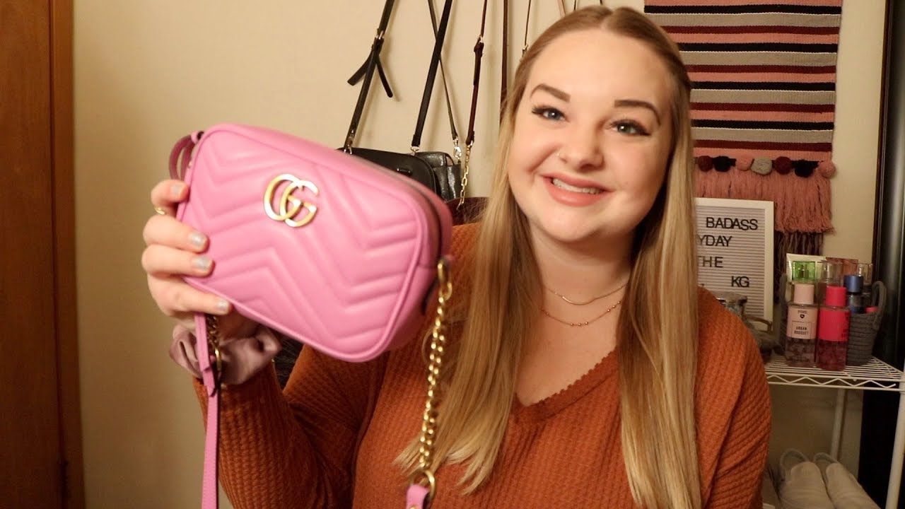 Whats in my Gucci Marmont Matelasse Mini Bag YouTube