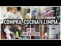 🛒COMPRA, 👩‍🍳COCINA Y 🧹LIMPIA  || UN DIA CON NOSOTROS 👩‍👧