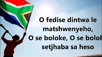 Nkosi Sikelel' iAfrika (south african national anthem, with lyrics) - Inno nazionale sudafricano