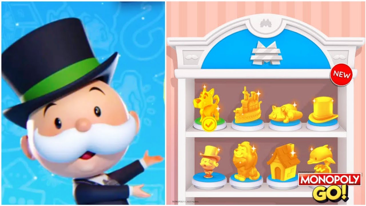 Monopoly Go: My collection of tokens, shields, emojis so far in the game 