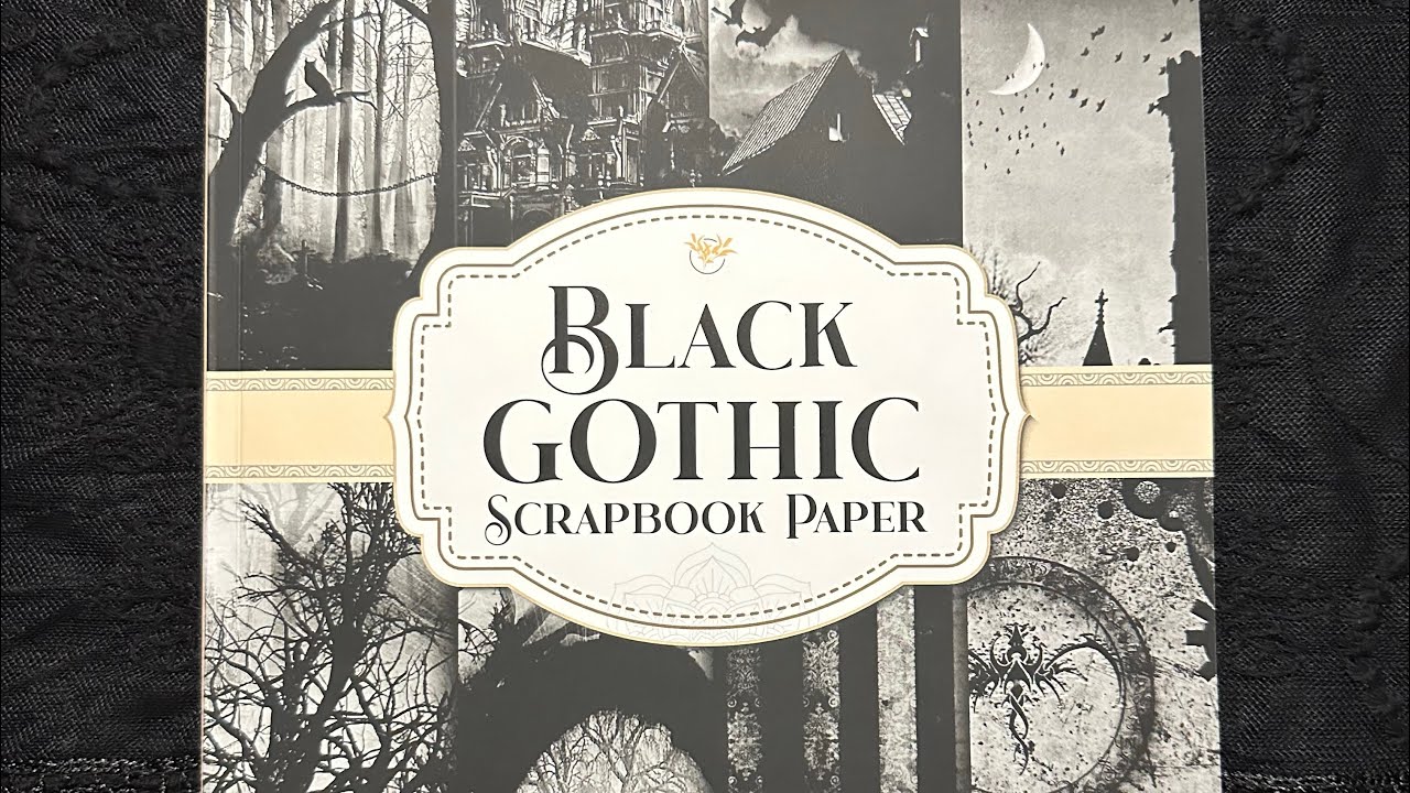 Black Gothic Scrapbook Paper Pad 