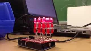 LED Cube Arduino Shield Demo