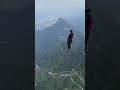 Every time I stand on Kunpeng peak, I feel dream's power. Tianmen Mountain wingsuit flight #professi