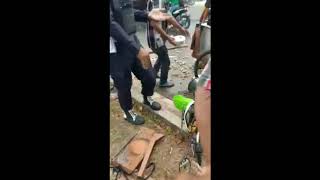 Security sengaja tabrak tukang bakso di harapan indah bekasi