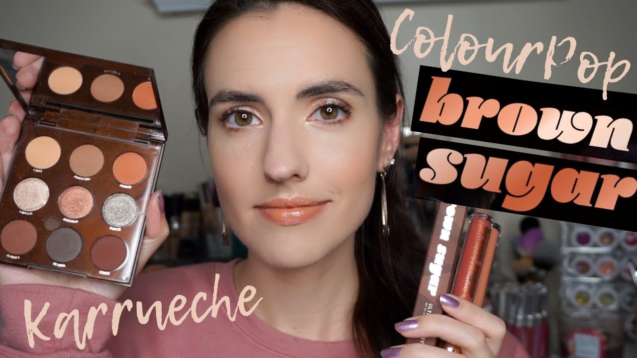 ColourPop + Karrueche BROWN SUGAR Collection | Swatches of EVERYTHING + Eyeshadow Tutorial