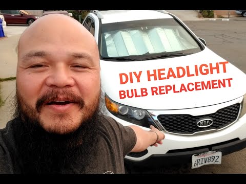 DIY Headlight Bulb Replacement for 2011 – 2014 KIA Sorento |  Winston Buzon