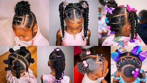 🎀💯100 Simple Kids Braid Styles | Natural Hairstyles for Black Girl | Kids Hairstyles 🔥👍