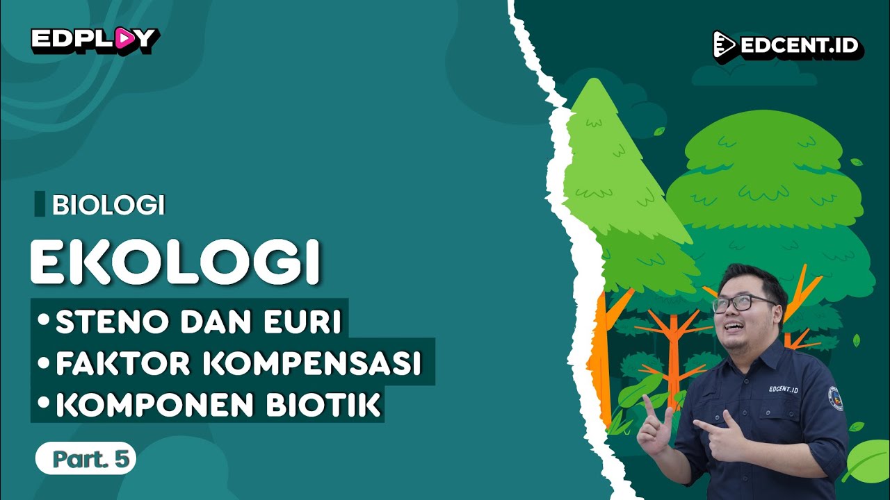 Materi Biologi: Ekologi | Steno, Euri, Faktor Kompensasi & Komponen Biotik | Part 5