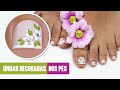 Unhas do Pé Decoradas com Flores | Cola na Villar