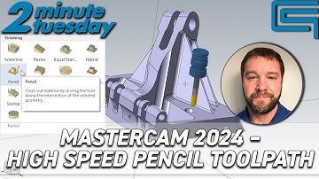 Mastercam 2024 – High Speed Pencil Toolpath | 2 Minute Tuesday