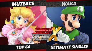 Smash Factor X - MuteAce (Peach) Vs. WaKa (Luigi) Smash Ultimate - SSBU