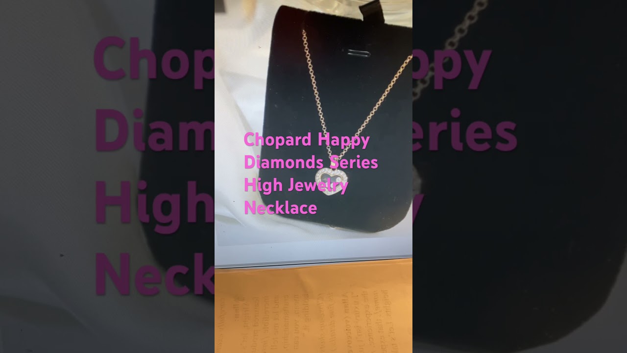 Chopard Happy Diamonds series high jewelry necklace, 