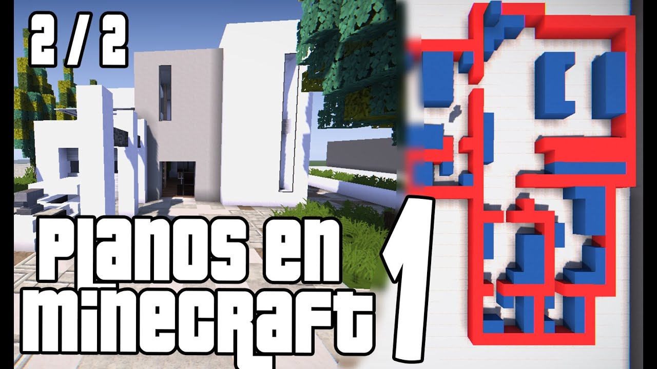 Haciendo casas con planos 1 (2/2) - Minecraft - YouTube