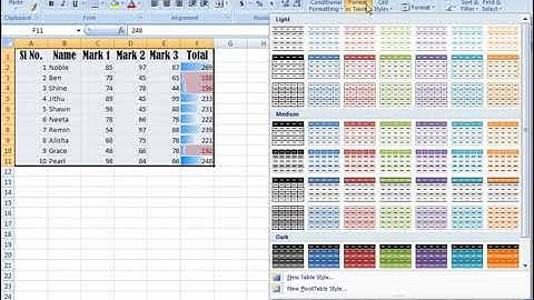 MS Excel || Introduction to Excel 2007 Interface || Formatting options