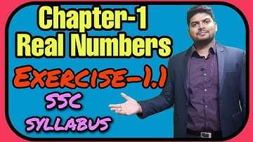 Real Numbers(Class 10)||Chapter-1;Ex-1.1(Paper-1)||Telangana|| SSC syllabus || BY RK Sir Maths wale