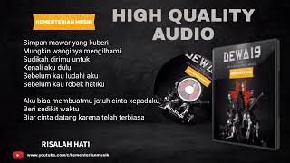 Dewa 19 - Risalah Hati Lirik HQ Audio | Suara Jernih