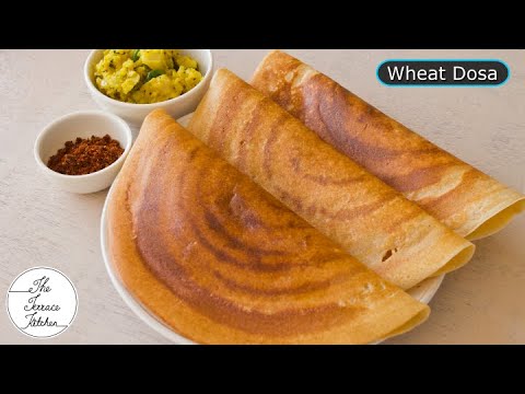 Instant Wheat Dosa Recipe | Crispy &amp; Healthy Wheat Dosa Recipe ~ The Terrace Kitchen by The Terrace Kitchen