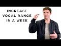 Increase Vocal Range In A Week