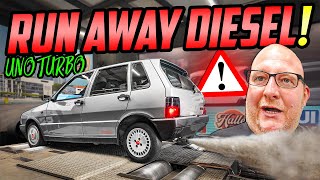 SCHOCKMOMENT auf dem PRÜFSTAND! - Fiat Uno TURBO Diesel - SCHNELL reagiert! image