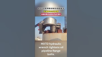 MXTD hydraulic wrench tightens oil pipeline bolts #torcstark #madeinchina #oilindustry #bolt