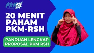 HOW TO COMPILE A PKM RSH PROPOSAL - PKM SOCIAL HUMANITIES RESEARCH
