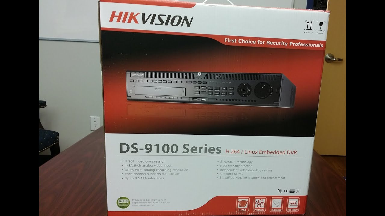 Hikvision-US DS-9008HFI-ST 5MP 8CH Hybrid DVR/8-BNC/Up to 16-IP Cam 