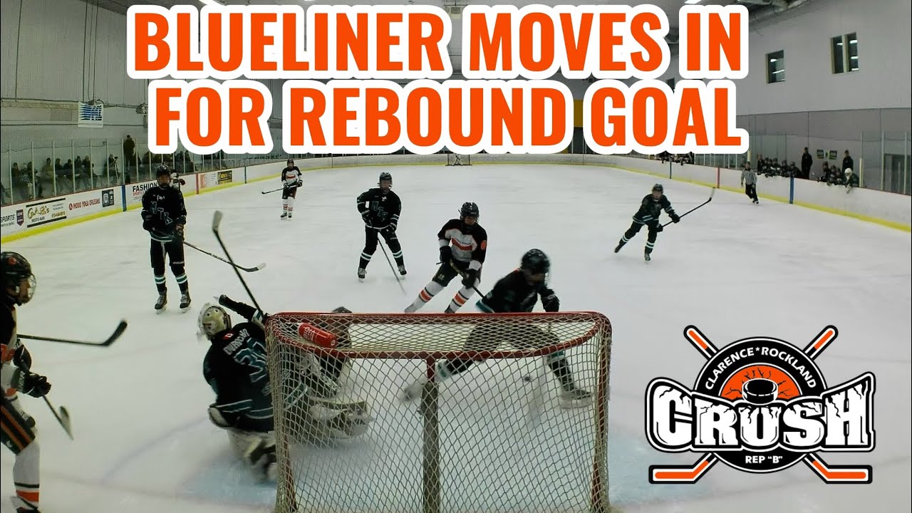 U18 Crush Blueliner Moves In For Rebound Goal - Crush #8 O’Malley